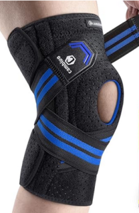 What Does a Knee Sleeve Do? showing a injured knee with knee sleeve